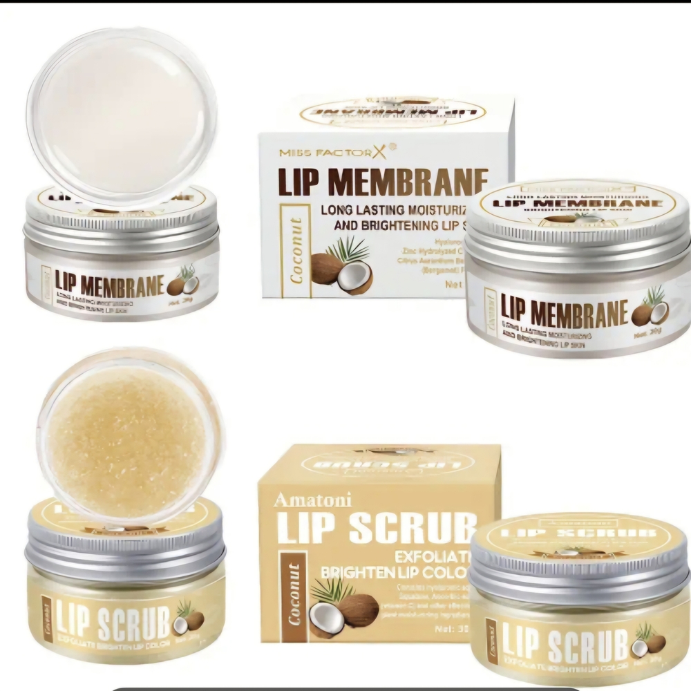 Coconut Lip Scrub And Lip Membrane
